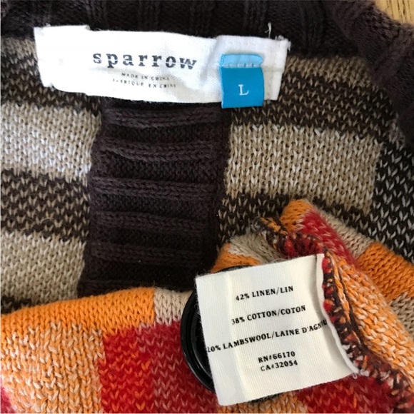 Sparrow Cardigan Tribal One Button - Picture 7 of 7